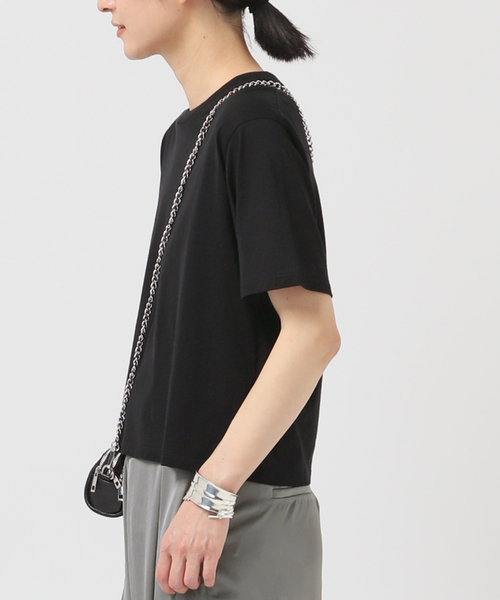 AP STUDIO(エーピーストゥディオ)の「ベーシッククロップドTシャツ(Tシャツ/カットソー・レディース・ブラック/ホワイト/ブラウン・FREE)」の11枚目の写真