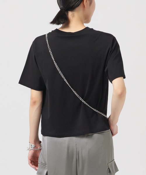 AP STUDIO(エーピーストゥディオ)の「ベーシッククロップドTシャツ(Tシャツ/カットソー・レディース・ブラック/ホワイト/ブラウン・FREE)」の10枚目の写真