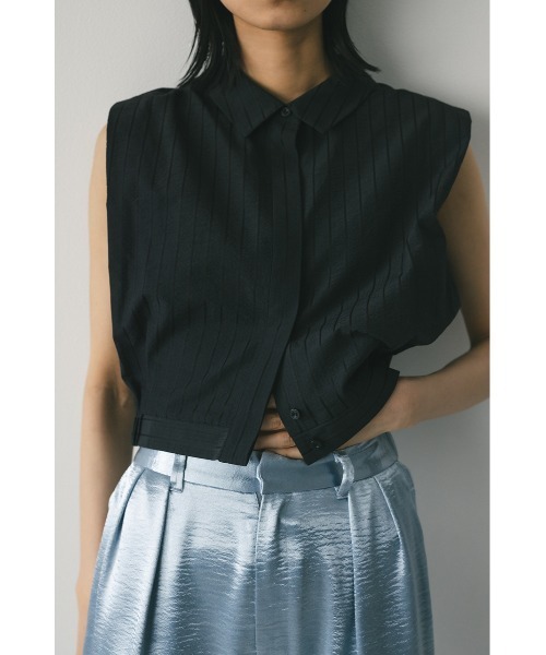 STYLEMIXER（スタイルミキサー）の「ストライプコンパクトシャツ（シャツ/ブラウス・レディース・ベージュ/ブラック/ホワイト・FREE）」の17枚目の写真