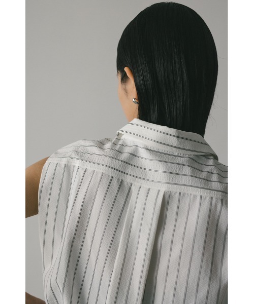 STYLEMIXER（スタイルミキサー）の「ストライプコンパクトシャツ（シャツ/ブラウス・レディース・ベージュ/ブラック/ホワイト・FREE）」の13枚目の写真