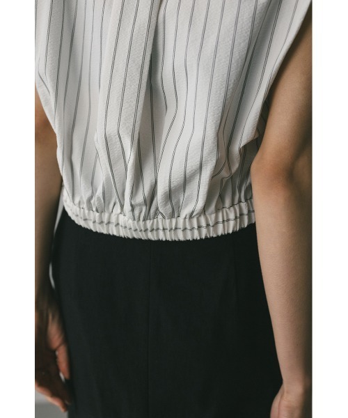 STYLEMIXER（スタイルミキサー）の「ストライプコンパクトシャツ（シャツ/ブラウス・レディース・ベージュ/ブラック/ホワイト・FREE）」の14枚目の写真