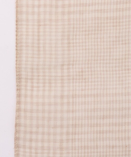 NOLLEY’S Sophi（ノーリーズソフィ）の「グレンチェックストール（ストール/ショール・レディース・ネイビー/ベージュ・FREE）」の6枚目の写真