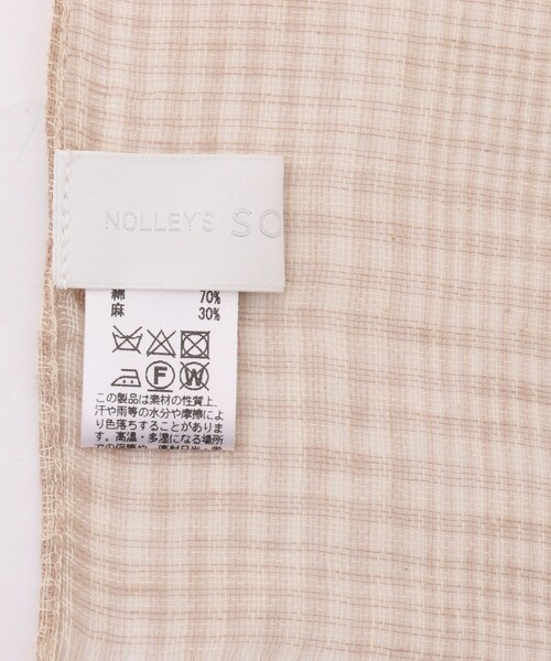 NOLLEY’S Sophi（ノーリーズソフィ）の「グレンチェックストール（ストール/ショール・レディース・ネイビー/ベージュ・FREE）」の7枚目の写真