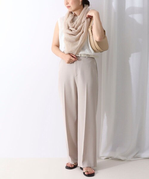 NOLLEY’S Sophi（ノーリーズソフィ）の「グレンチェックストール（ストール/ショール・レディース・ネイビー/ベージュ・FREE）」の14枚目の写真