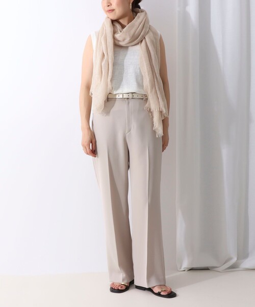 NOLLEY’S Sophi（ノーリーズソフィ）の「グレンチェックストール（ストール/ショール・レディース・ネイビー/ベージュ・FREE）」の16枚目の写真