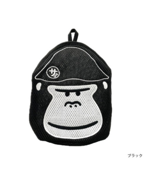 BIRTHDAY BAR（バースデイバー）の「ゴリラックス まもるさんの洗えるポーチ（ランドリーグッズ・レディース・ブラック・0）」の3枚目の写真