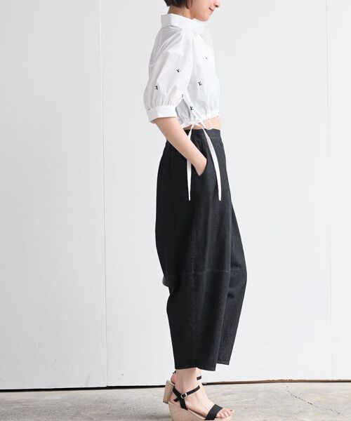 rps（アールピーエス）の「デニムエッグパンツ（デニムパンツ・レディース・ブラック/サックスブルー/ブルー・フリー）」の8枚目の写真