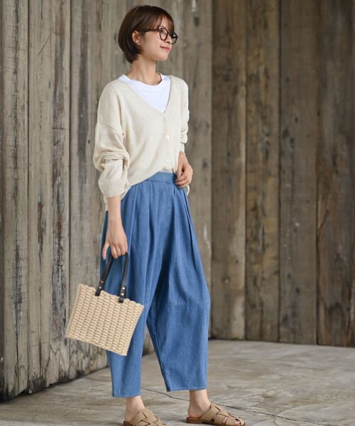 rps（アールピーエス）の「デニムエッグパンツ（デニムパンツ・レディース・ブラック/サックスブルー/ブルー・フリー）」の22枚目の写真