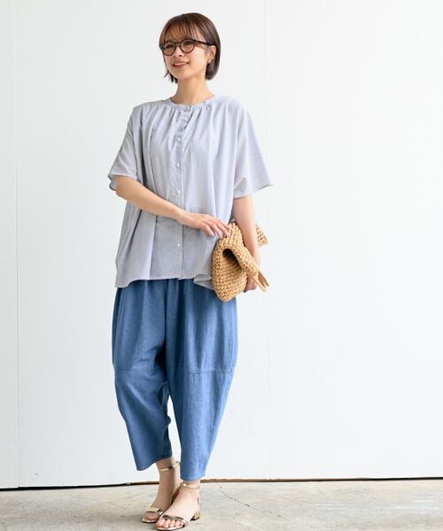 rps（アールピーエス）の「デニムエッグパンツ（デニムパンツ・レディース・ブラック/サックスブルー/ブルー・フリー）」の20枚目の写真