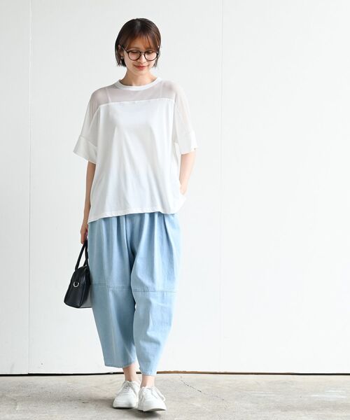 rps（アールピーエス）の「デニムエッグパンツ（デニムパンツ・レディース・ブラック/サックスブルー/ブルー・フリー）」の19枚目の写真