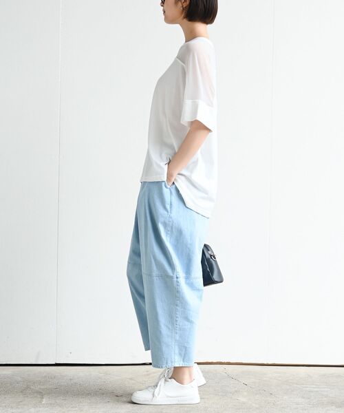 rps（アールピーエス）の「デニムエッグパンツ（デニムパンツ・レディース・ブラック/サックスブルー/ブルー・フリー）」の16枚目の写真