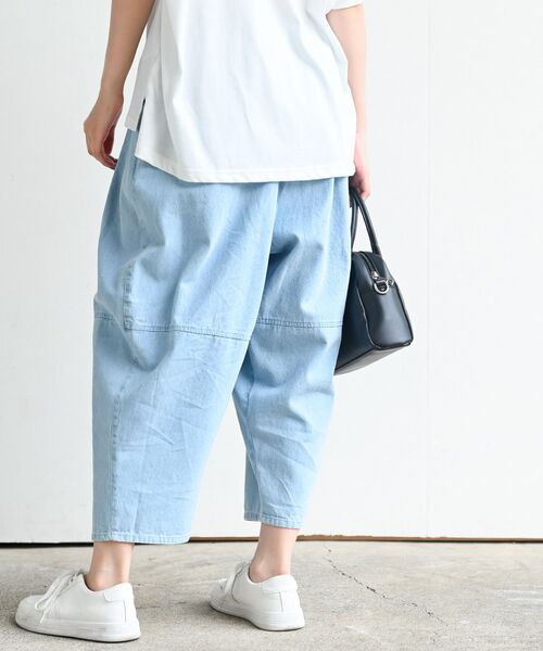 rps（アールピーエス）の「デニムエッグパンツ（デニムパンツ・レディース・ブラック/サックスブルー/ブルー・フリー）」の13枚目の写真