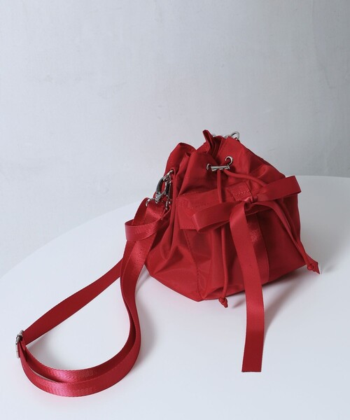 OUTDOOR PRODUCTS(アウトドアプロダクツ)の「OUTDOOR PRODUCTS × Firsthand/アウトドアプロダクツ 別注2wayリボンキンチャクバッグ / ワンハンドルバッグ / ショルダーバッグ(ショルダーバッグ・レディース・レッド/ブラック/オリーブ・ONE SIZE)」の18枚目の写真