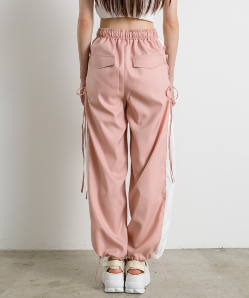 OLIVE des OLIVE（オリーブデオリーブ）の「【販売停止】バイカラーレースアップパンツ（その他パンツ・レディース・ピンク/グレー/ブラック・FREE）」の20枚目の写真