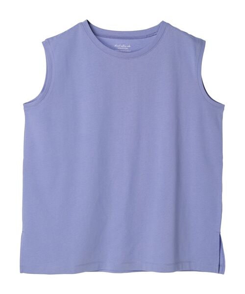 Green　Parks（グリーンパークス）の「汗染み防止ノースリーブプルオーバー（Tシャツ/カットソー・レディース・グレー系その他/サックスブルー/オフホワイト/ダークグレー・FREE）」の13枚目の写真