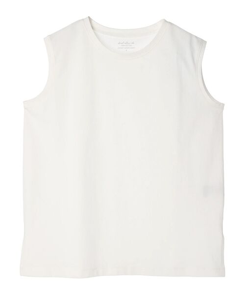 Green　Parks（グリーンパークス）の「汗染み防止ノースリーブプルオーバー（Tシャツ/カットソー・レディース・グレー系その他/サックスブルー/オフホワイト/ダークグレー・FREE）」の6枚目の写真