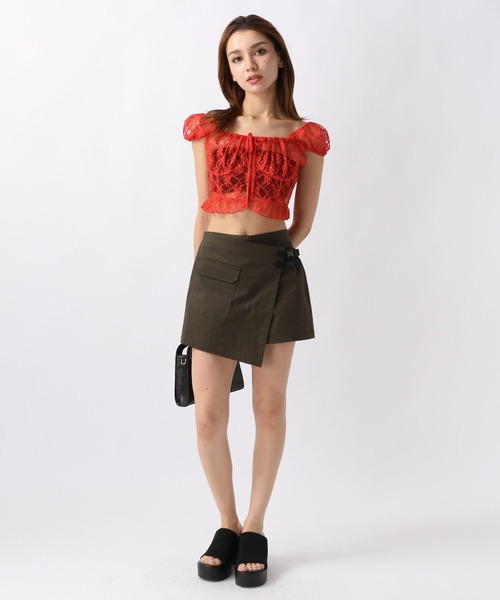 FOREVER 21（フォーエバー トゥエンティーワン）の「【2024SS】アソートレースコンパクトブラウス（シャツ/ブラウス・レディース・オフホワイト/ホワイト系その他/レッド/ブラック/ブラック系その他・FREE）」の8枚目の写真