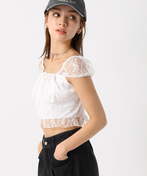 FOREVER 21（フォーエバー トゥエンティーワン）の「【2024SS】アソートレースコンパクトブラウス（シャツ/ブラウス・レディース・オフホワイト/ホワイト系その他/レッド/ブラック/ブラック系その他・FREE）」の20枚目の写真