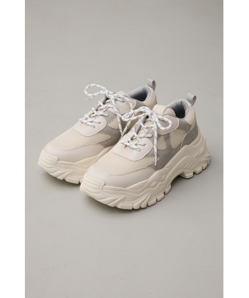 AZUL by moussy（アズールバイマウジー）の「ボリュームソールスニーカー（スニーカー・レディース・アイボリー/ブラック・SMALL/MEDIUM/LARGE）」の18枚目の写真