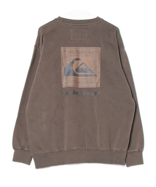 Quiksilver（クイックシルバー）の「【ムラサキスポーツ限定】QUIKSILVER/クイックシルバー トレーナー クルーネック スウェット バックプリント ピグメント加工 裏起毛 QPO244609M（スウェット・メンズ・ブラック/ブラウン・M/L）」の3枚目の写真