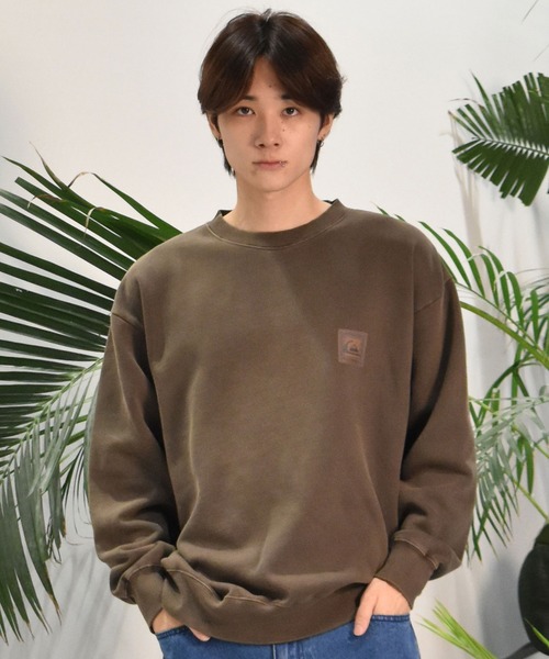 Quiksilver（クイックシルバー）の「【ムラサキスポーツ限定】QUIKSILVER/クイックシルバー トレーナー クルーネック スウェット バックプリント ピグメント加工 裏起毛 QPO244609M（スウェット・メンズ・ブラック/ブラウン・M/L）」の10枚目の写真