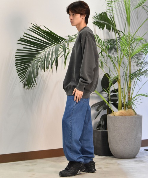 Quiksilver（クイックシルバー）の「【ムラサキスポーツ限定】QUIKSILVER/クイックシルバー トレーナー クルーネック スウェット バックプリント ピグメント加工 裏起毛 QPO244609M（スウェット・メンズ・ブラック/ブラウン・M/L）」の4枚目の写真