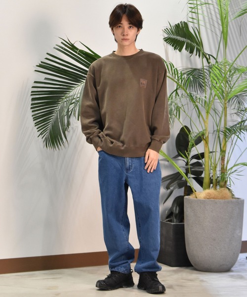 Quiksilver（クイックシルバー）の「【ムラサキスポーツ限定】QUIKSILVER/クイックシルバー トレーナー クルーネック スウェット バックプリント ピグメント加工 裏起毛 QPO244609M（スウェット・メンズ・ブラック/ブラウン・M/L）」の14枚目の写真