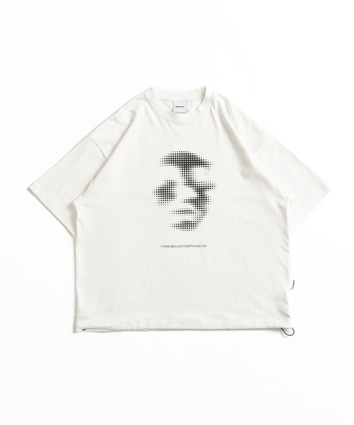 メーテル→プロフ確認お願いします♬ Account Tシャツ セール】DRAWCODE GRAPHIC FACE T/ドローコードグラフィック