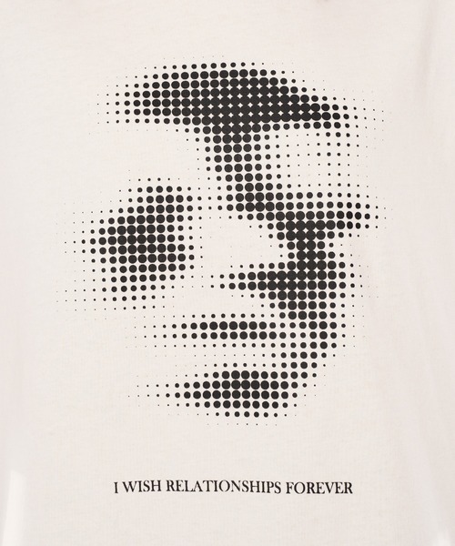 WISH FOR EVER（ウィッシュフォーエバー）の「DRAWCODE GRAPHIC FACE T/ドローコードグラフィックフェイスT（Tシャツ/カットソー・メンズ・ネイビー/ホワイト/ブラック/ピンク/レッド・LARGE/MEDIUM）」の16枚目の写真