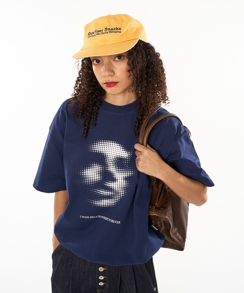 WISH FOR EVER（ウィッシュフォーエバー）の「DRAWCODE GRAPHIC FACE T/ドローコードグラフィックフェイスT（Tシャツ/カットソー・メンズ・ネイビー/ホワイト/ブラック/ピンク/レッド・LARGE/MEDIUM）」の11枚目の写真