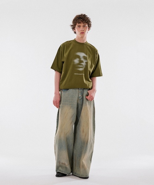 WISH FOR EVER(ウィッシュフォーエバー)の「DRAWCODE GRAPHIC FACE T/ドローコードグラフィックフェイスT(Tシャツ/カットソー・メンズ・ネイビー/ホワイト/ブラック/ピンク/レッド・LARGE/MEDIUM)」の15枚目の写真