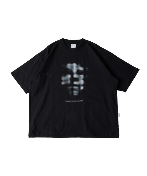 WISH FOR EVER（ウィッシュフォーエバー）の「DRAWCODE GRAPHIC FACE T/ドローコードグラフィックフェイスT（Tシャツ/カットソー・メンズ・ネイビー/ホワイト/ブラック/ピンク/レッド/バーガンディー/ダークオリーブ・LARGE/MEDIUM/SMALL）」の22枚目の写真