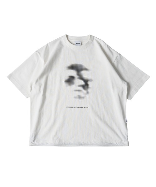 WISH FOR EVER（ウィッシュフォーエバー）の「DRAWCODE GRAPHIC FACE T/ドローコードグラフィックフェイスT（Tシャツ/カットソー・メンズ・ネイビー/ホワイト/ブラック/ピンク/レッド/バーガンディー/ダークオリーブ・LARGE/MEDIUM/SMALL）」の21枚目の写真