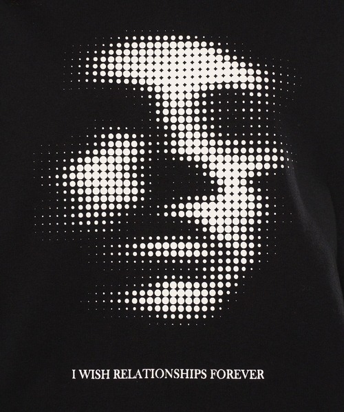 WISH FOR EVER（ウィッシュフォーエバー）の「DRAWCODE GRAPHIC FACE T/ドローコードグラフィックフェイスT（Tシャツ/カットソー・メンズ・ネイビー/ホワイト/ブラック/ピンク/レッド・LARGE/MEDIUM）」の14枚目の写真