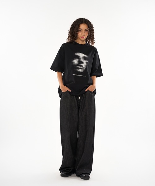 WISH FOR EVER(ウィッシュフォーエバー)の「DRAWCODE GRAPHIC FACE T/ドローコードグラフィックフェイスT(Tシャツ/カットソー・メンズ・ネイビー/ホワイト/ブラック/ピンク/レッド・LARGE/MEDIUM)」の16枚目の写真