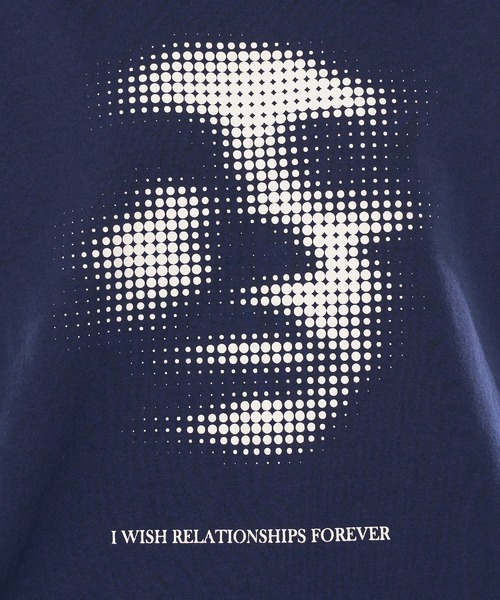 WISH FOR EVER（ウィッシュフォーエバー）の「DRAWCODE GRAPHIC FACE T/ドローコードグラフィックフェイスT（Tシャツ/カットソー・メンズ・ネイビー/ホワイト/ブラック/ピンク/レッド・LARGE/MEDIUM）」の15枚目の写真