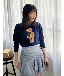 LILY BROWN | 【WEB限定カラー】Lily Bearリボンニットプルオーバー(ニット/セーター)