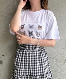 ねこいっぱい半袖Tシャツ