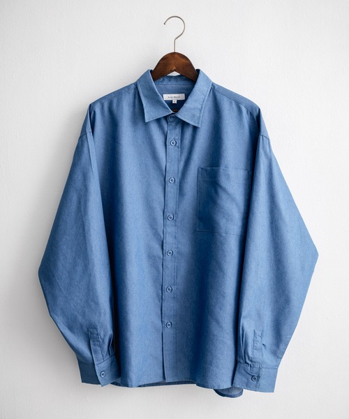 Rocky Monroe(ロッキーモンロー)の「レギュラーカラーオーバーサイズデニムシャツ(シャツ/ブラウス・メンズ・ブラック/ブルー/インディゴブルー・L/M/XL)」の21枚目の写真