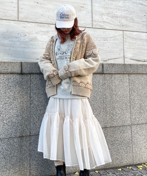 RUBY AND YOU(ルビーアンドユー)の「ノルディックニットジップブルソン(ブルゾン・レディース・ミント/ベージュ・FREE)」の10枚目の写真