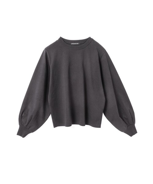 mizuiroind(ミズイロインド)の「mizuiro ind パフスリーブロングT(Tシャツ/カットソー・レディース・キナリ/ネイビー/ホワイト/ブラック/グレー/チャコールグレー・FREE)」の1枚目の写真