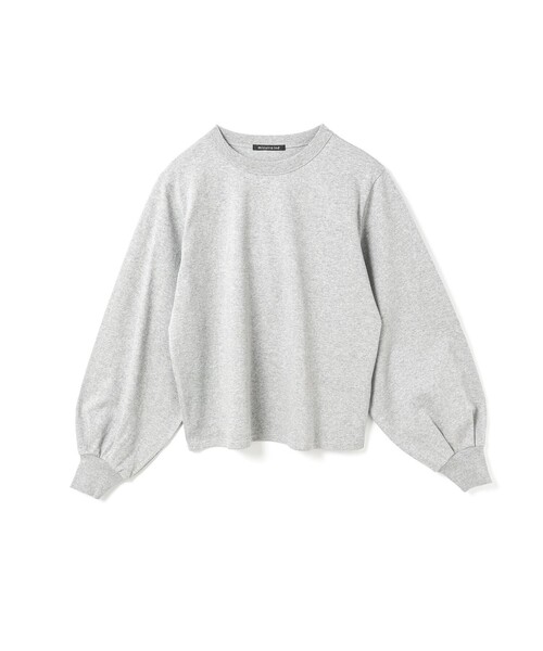 mizuiroind(ミズイロインド)の「mizuiro ind パフスリーブロングT(Tシャツ/カットソー・レディース・キナリ/ネイビー/ホワイト/ブラック/グレー/チャコールグレー・FREE)」の3枚目の写真
