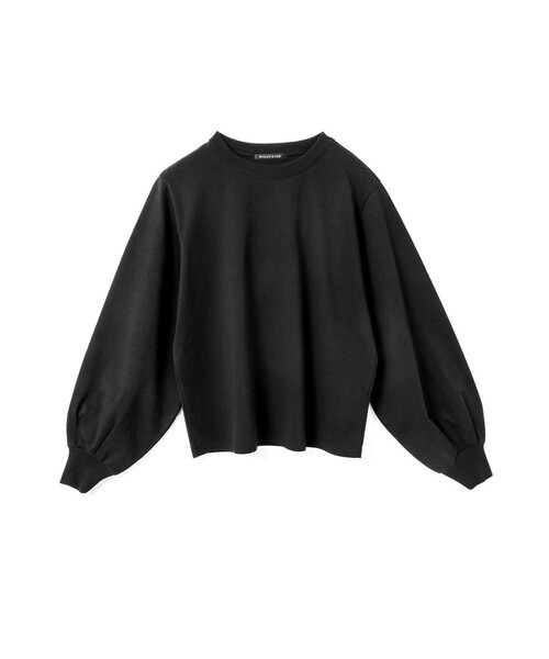 mizuiroind(ミズイロインド)の「mizuiro ind パフスリーブロングT(Tシャツ/カットソー・レディース・キナリ/ネイビー/ホワイト/ブラック/グレー/チャコールグレー・FREE)」の4枚目の写真