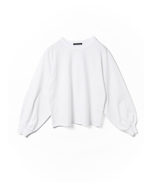 mizuiroind(ミズイロインド)の「mizuiro ind パフスリーブロングT(Tシャツ/カットソー・レディース・キナリ/ネイビー/ホワイト/ブラック/グレー/チャコールグレー・FREE)」の14枚目の写真