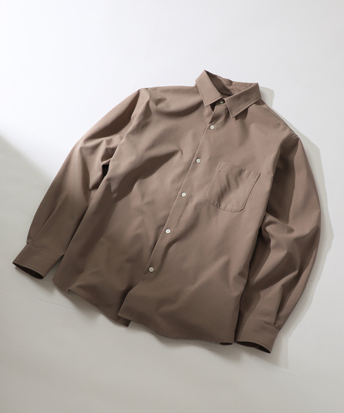 B.C STOCK(ベーセーストック)の「Reflax(R) L/S REGULAR シャツ(シャツ/ブラウス・メンズ・チャコールグレー/グレー/ブラウン/グリーン・MEDIUM/LARGE)」の1枚目の写真
