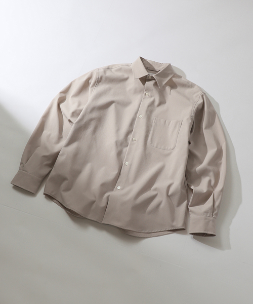 B.C STOCK(ベーセーストック)の「Reflax(R) L/S REGULAR シャツ(シャツ/ブラウス・メンズ・チャコールグレー/グレー/ブラウン/グリーン・MEDIUM/LARGE)」の3枚目の写真