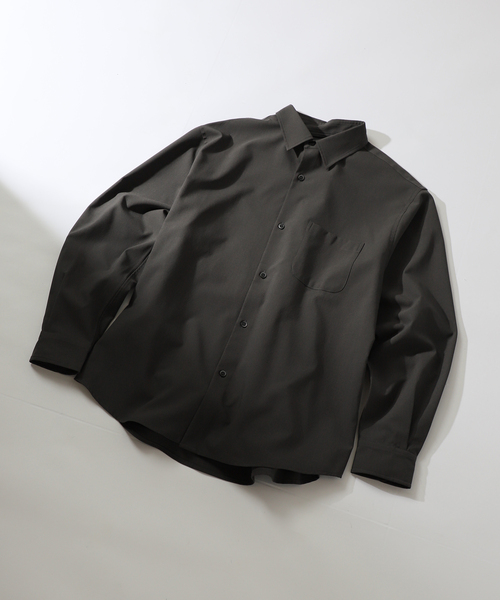 B.C STOCK(ベーセーストック)の「Reflax(R) L/S REGULAR シャツ(シャツ/ブラウス・メンズ・チャコールグレー/グレー/ブラウン/グリーン・MEDIUM/LARGE)」の2枚目の写真