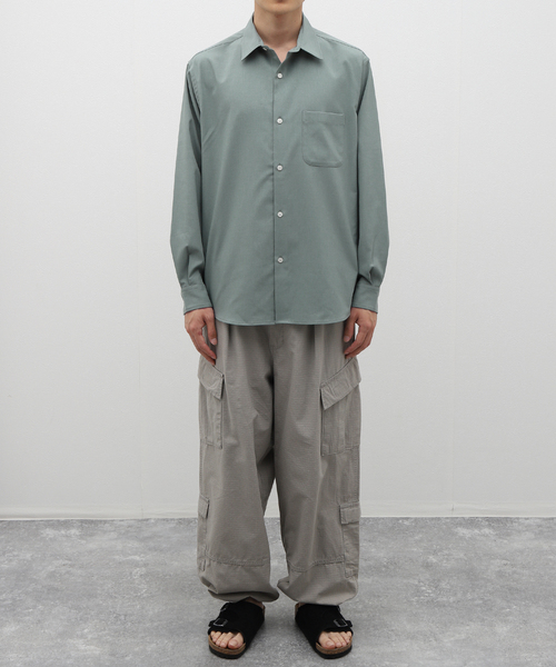 B.C STOCK(ベーセーストック)の「Reflax(R) L/S REGULAR シャツ(シャツ/ブラウス・メンズ・チャコールグレー/グレー/ブラウン/グリーン・MEDIUM/LARGE)」の14枚目の写真