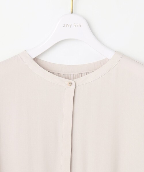 ANY SIS(エニィスィス)の「【洗える】かさねシャーリング ブラウス(シャツ/ブラウス・レディース・ピンク系/ダルブルー系/アイボリー系・2)」の8枚目の写真