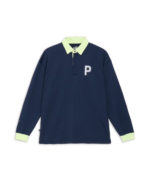 PUMA（プーマ）の「PUMA プーマ メンズ ゴルフ PC ピーチ ストレッチ スムース リラックス 長袖 ポロシャツ（ポロシャツ・メンズ・ブラック/ベージュ/ネイビー・LARGE/MEDIUM/XX-LARGE/SMALL/X-LARGE）」の4枚目の写真